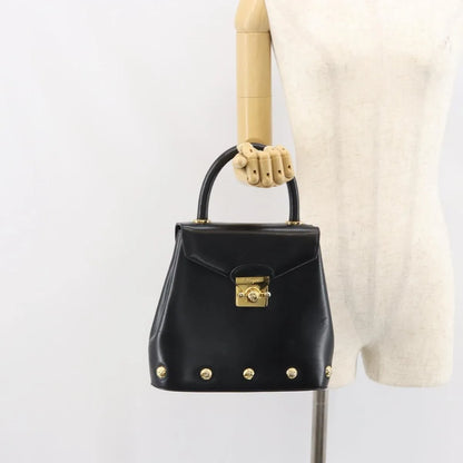 Salvatore Ferragamo Vintage Leather, Black, Leather, Handbag