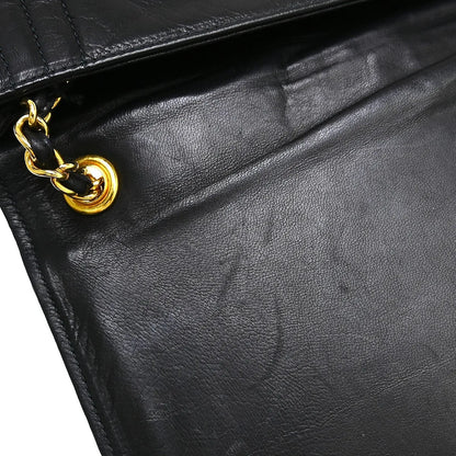 Chanel Vintage CC Envelope Chain Flap Lambskin, Black, Leather, Shoulder Bag