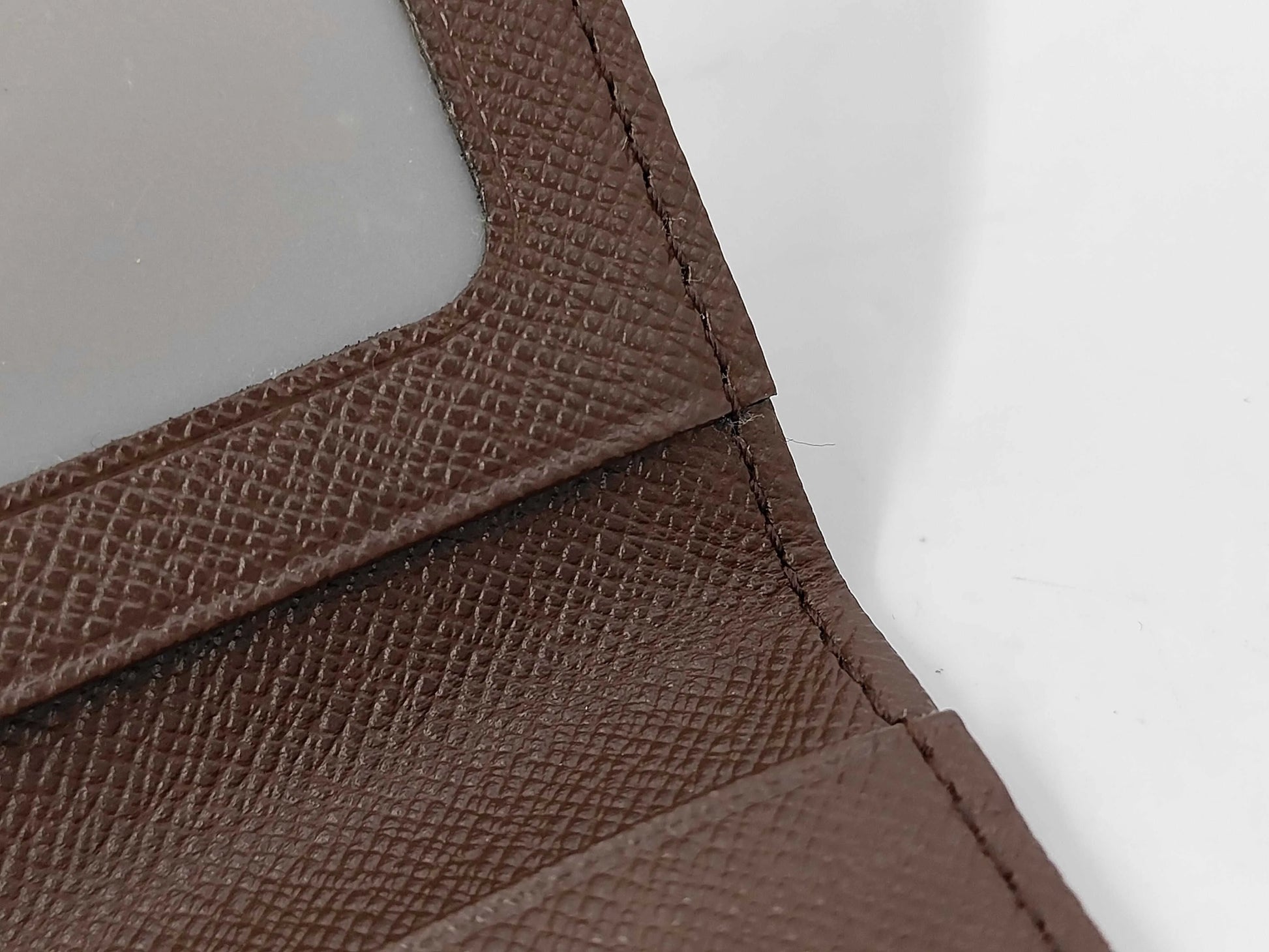 Louis Vuitton Slender Damier, Brown, Canvas, Wallet
