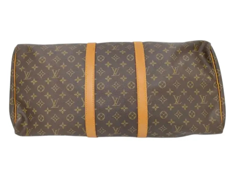 Louis Vuitton Keepall Monogram Canvas, Brown, Canvas, Travel Bag