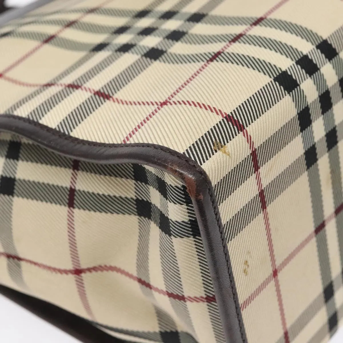 Burberry Nova Check Nylon, Beige, Nylon, Handbag