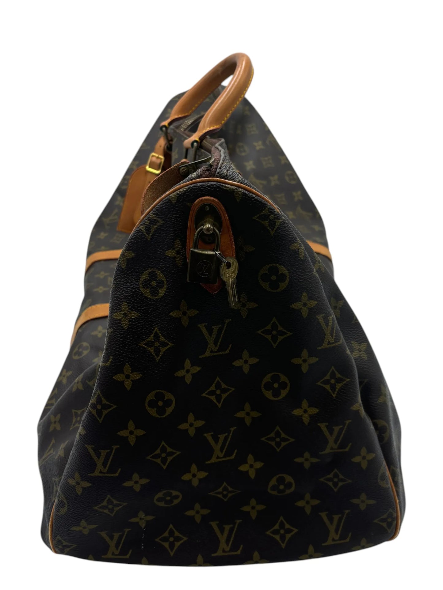 Louis Vuitton Keepall Monogram Canvas, Brown, Canvas, Travel Bag