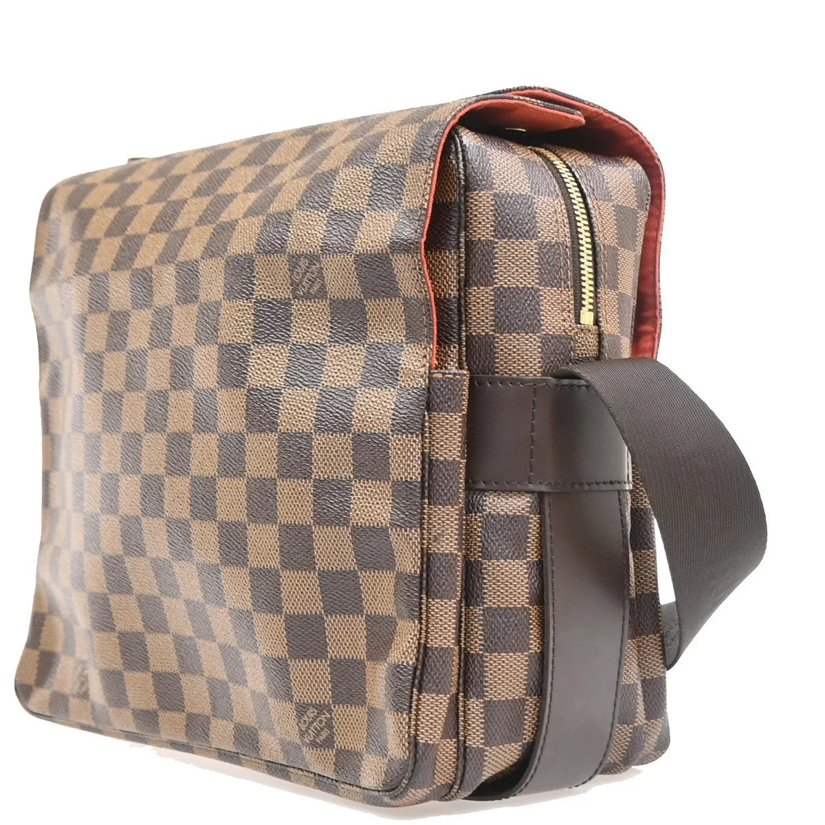 Louis Vuitton Naviglio Damier Ebene, Brown, Canvas, Shoulder Bag