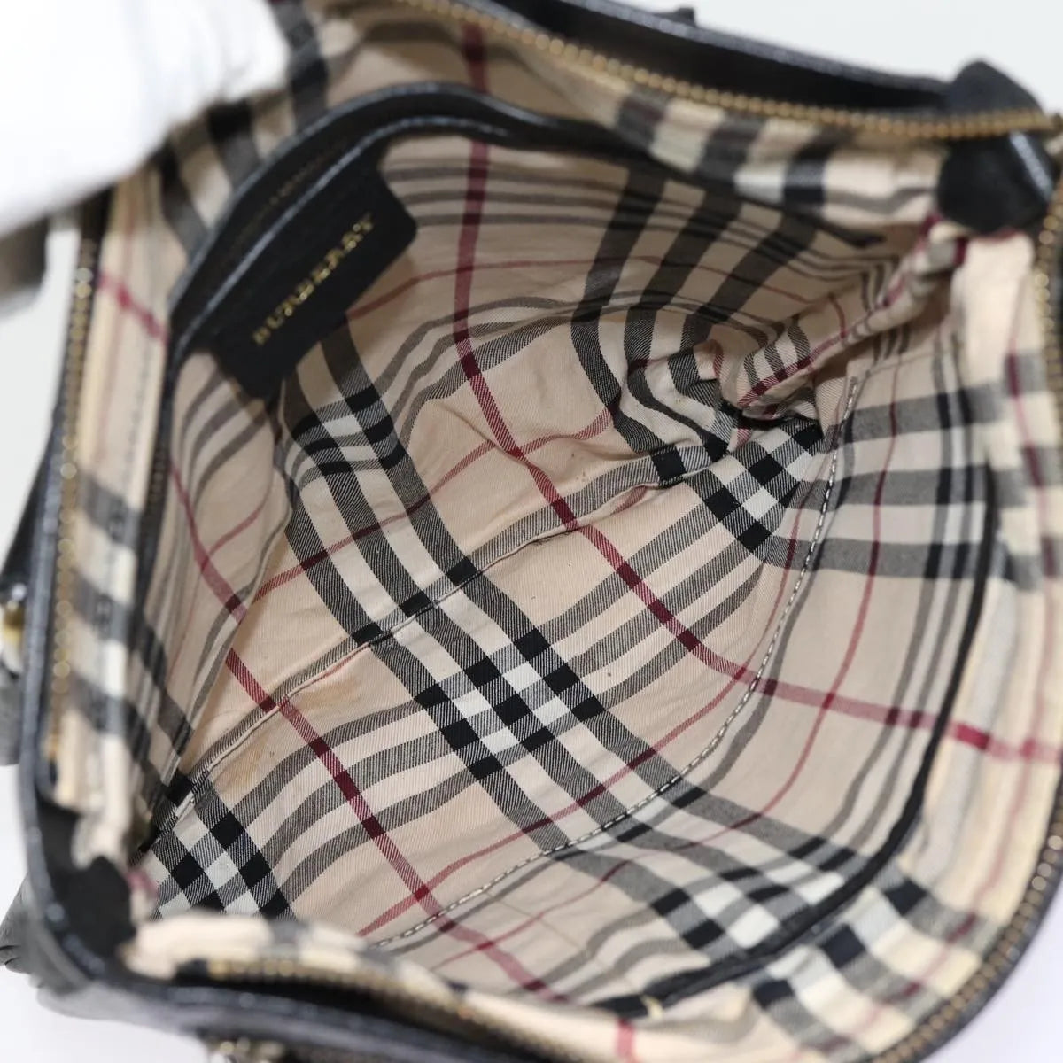 Burberry Vintage Leather, Black, Leather, Shoulder Bag