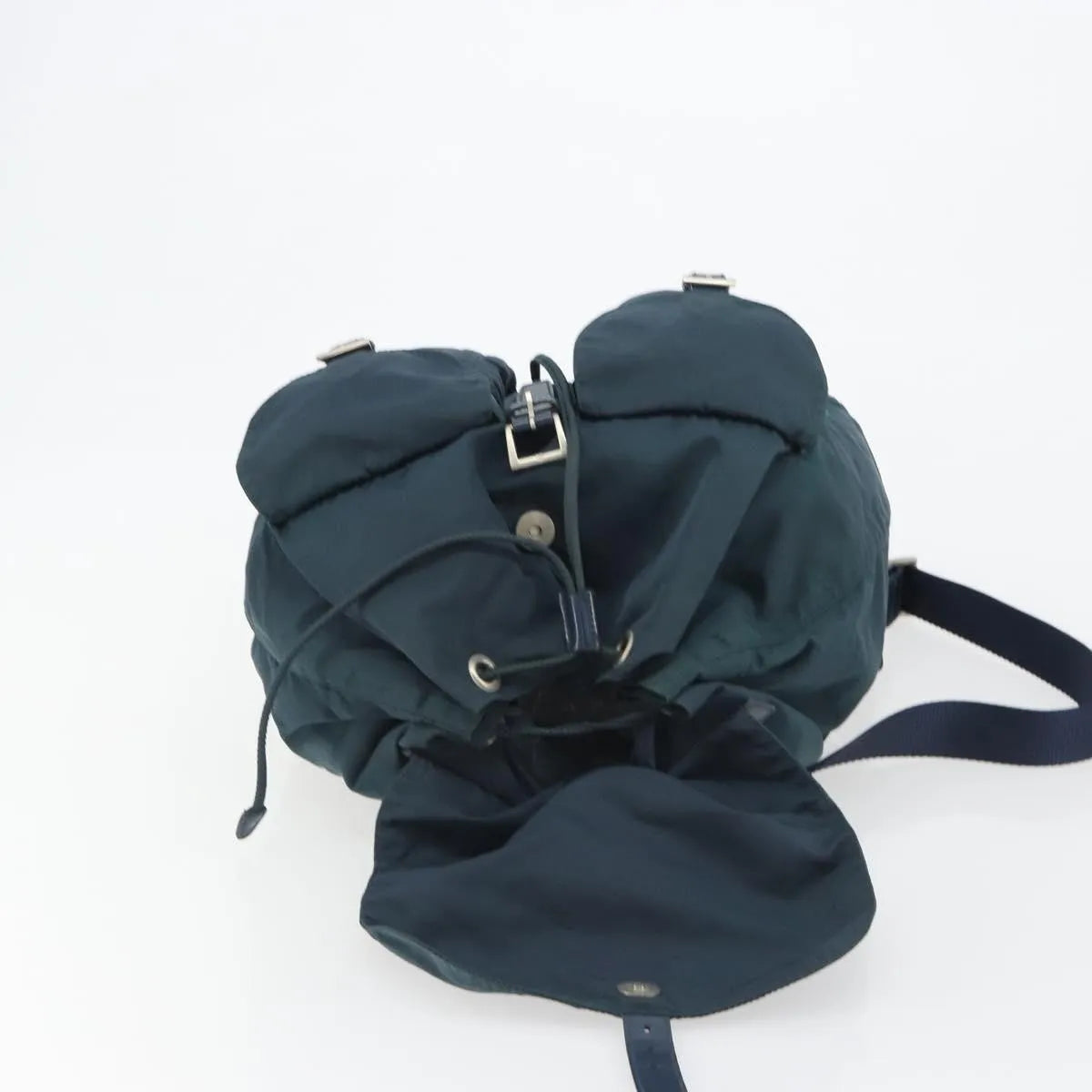 Prada Double Front Pocket Tessuto, Navy, Nylon, Backpack