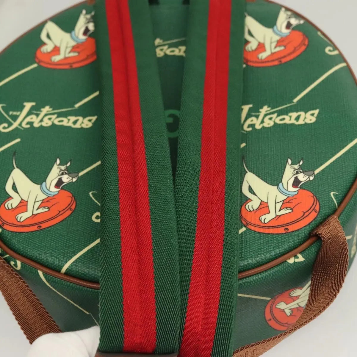 Gucci The Jetsons Web Sherry Line Roun Jetsons Web Sherry Line PVC, Green, PVC, Backpack