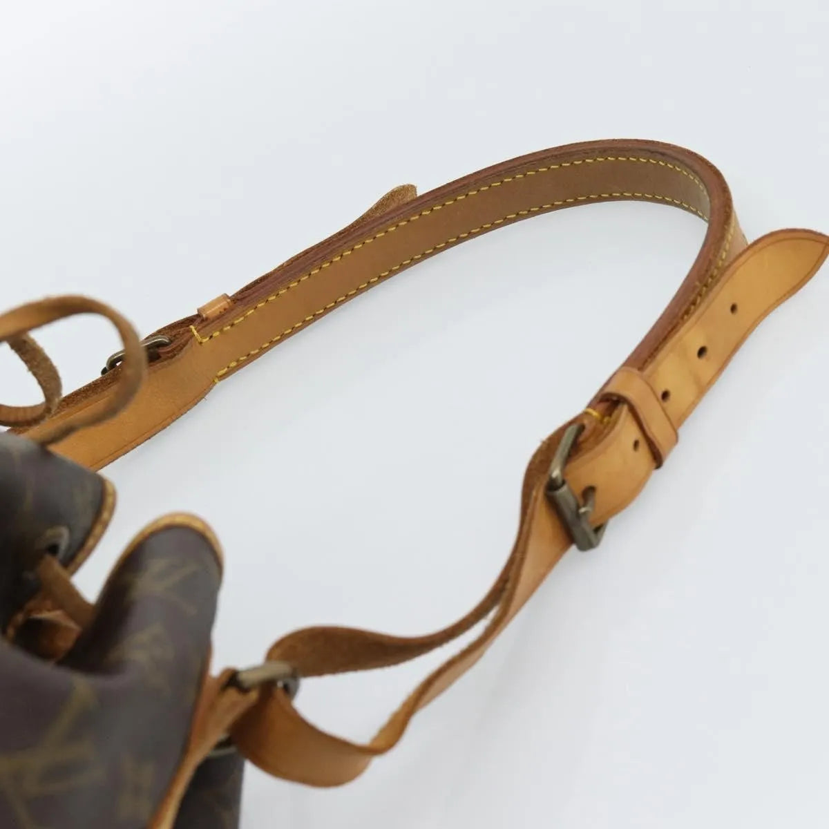 Louis Vuitton Petit Noe Monogram Canvas, Brown, Canvas, Shoulder Bag