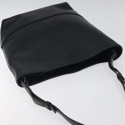 Bottega Veneta Vintage Leather, Black, Leather, Shoulder Bag
