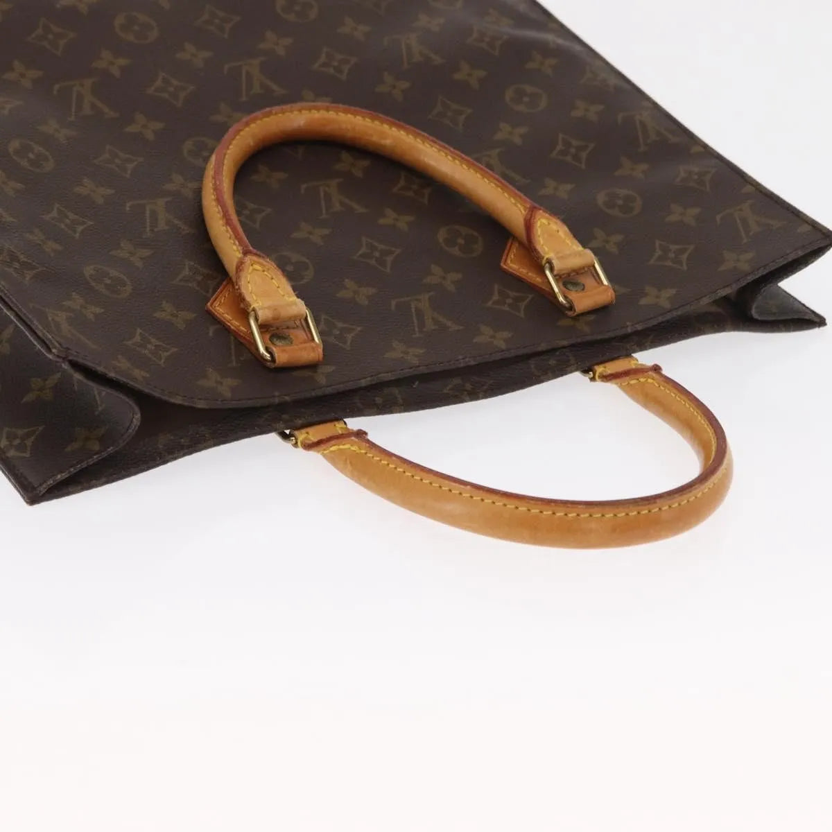 Louis Vuitton Sac Plat Monogram, Brown, Canvas, Tote Bag