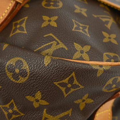 Louis Vuitton Saumur Canvas, Brown, Canvas, Shoulder Bag