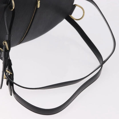 Louis Vuitton Mabillon Epi Leather, Black, Leather, Backpack