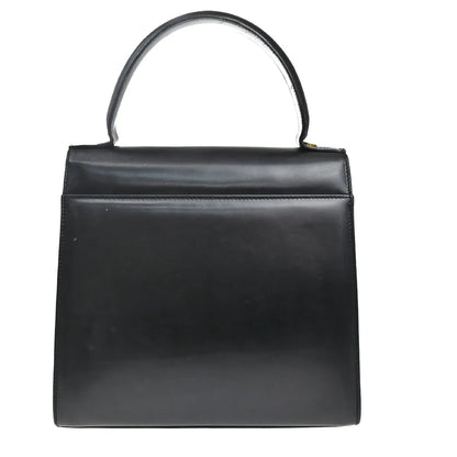 Salvatore Ferragamo Vala Leather, Black, Leather, Handbag