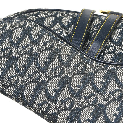 Christian Dior Vintage Trotter Canvas, Navy, Canvas, Handbag