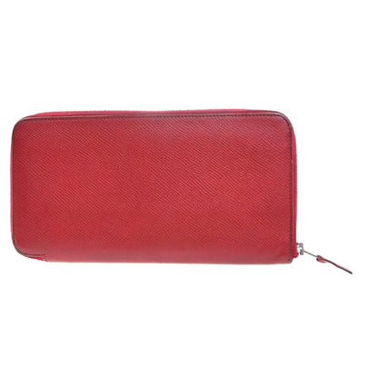 Hermes Azap Zip Around Epsom, Red, Leather, Wallet