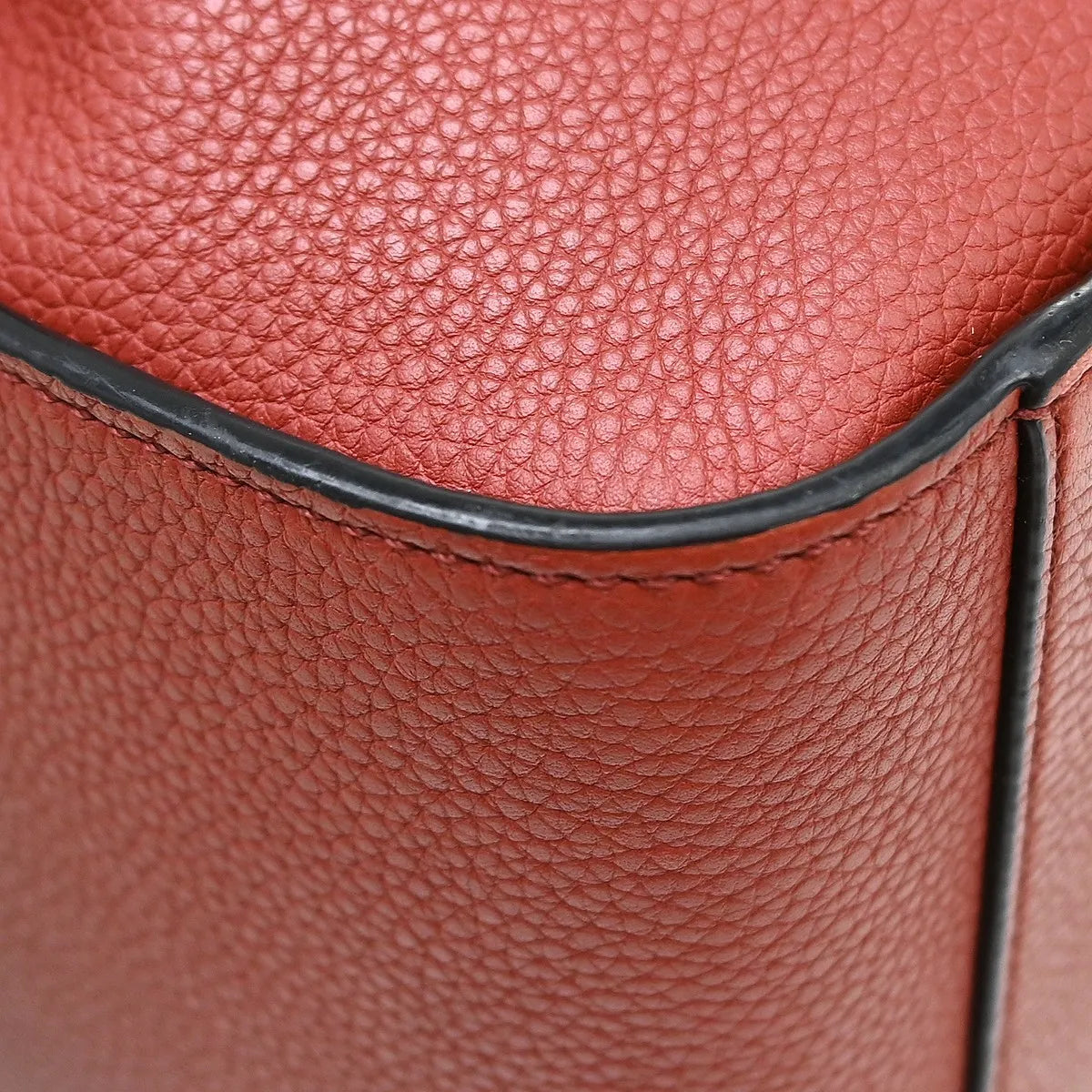 Loewe Hammock Leather, Red, Leather, Handbag