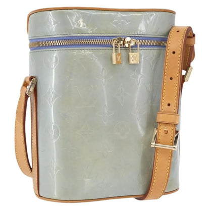 Louis Vuitton Sullivan Monogram Vernis, Blue, Patent Leather, Shoulder Bag