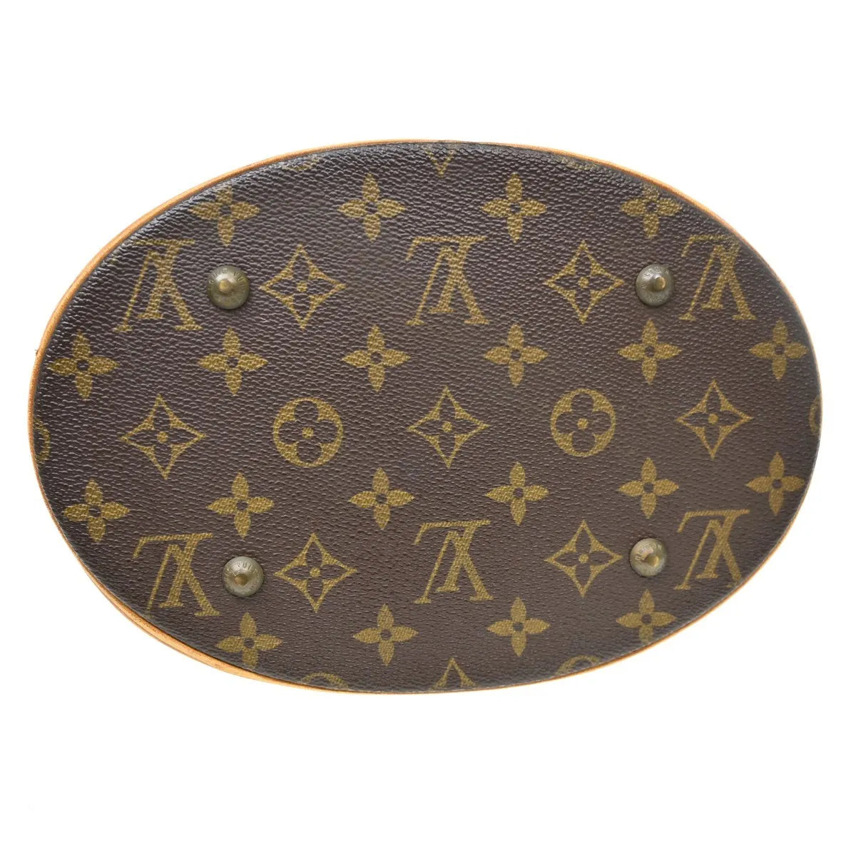 Louis Vuitton Petit Bucket Monogram Canvas, Brown, Canvas, Tote Bag