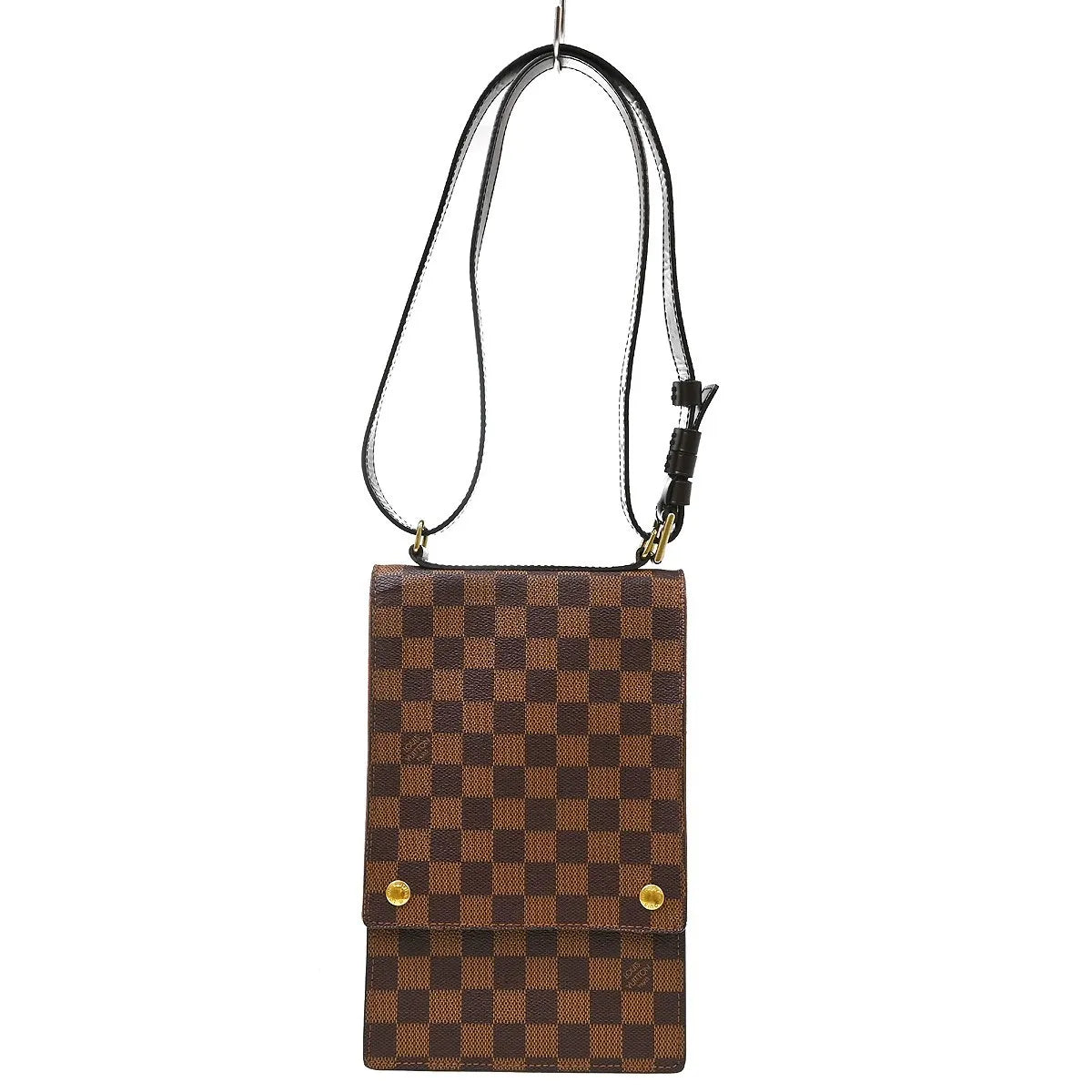 Louis Vuitton Portobello Messenger Damier, Brown, Canvas, Shoulder Bag