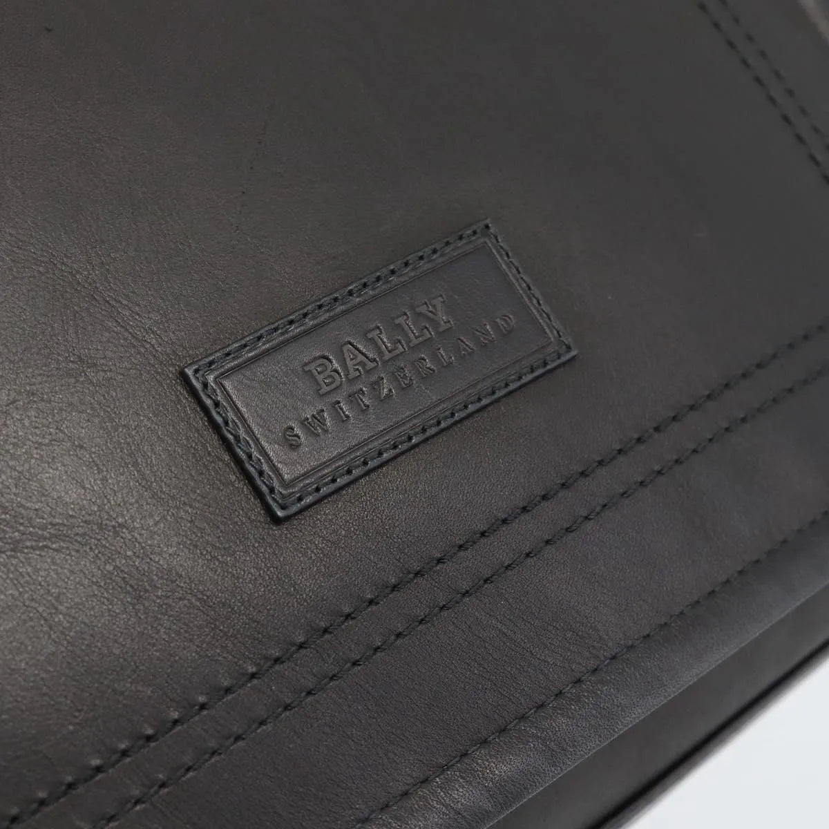 Bally Vintage Leather, Black, Leather, Shoulder Bag