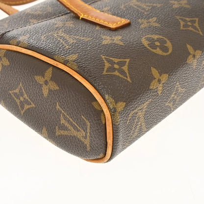 Louis Vuitton Sonatine Monogram Canvas, Brown, Canvas, Handbag