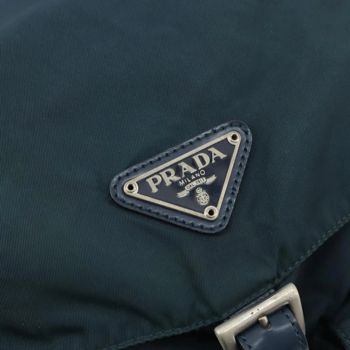 Prada Double Front Pocket Tessuto, Navy, Nylon, Backpack