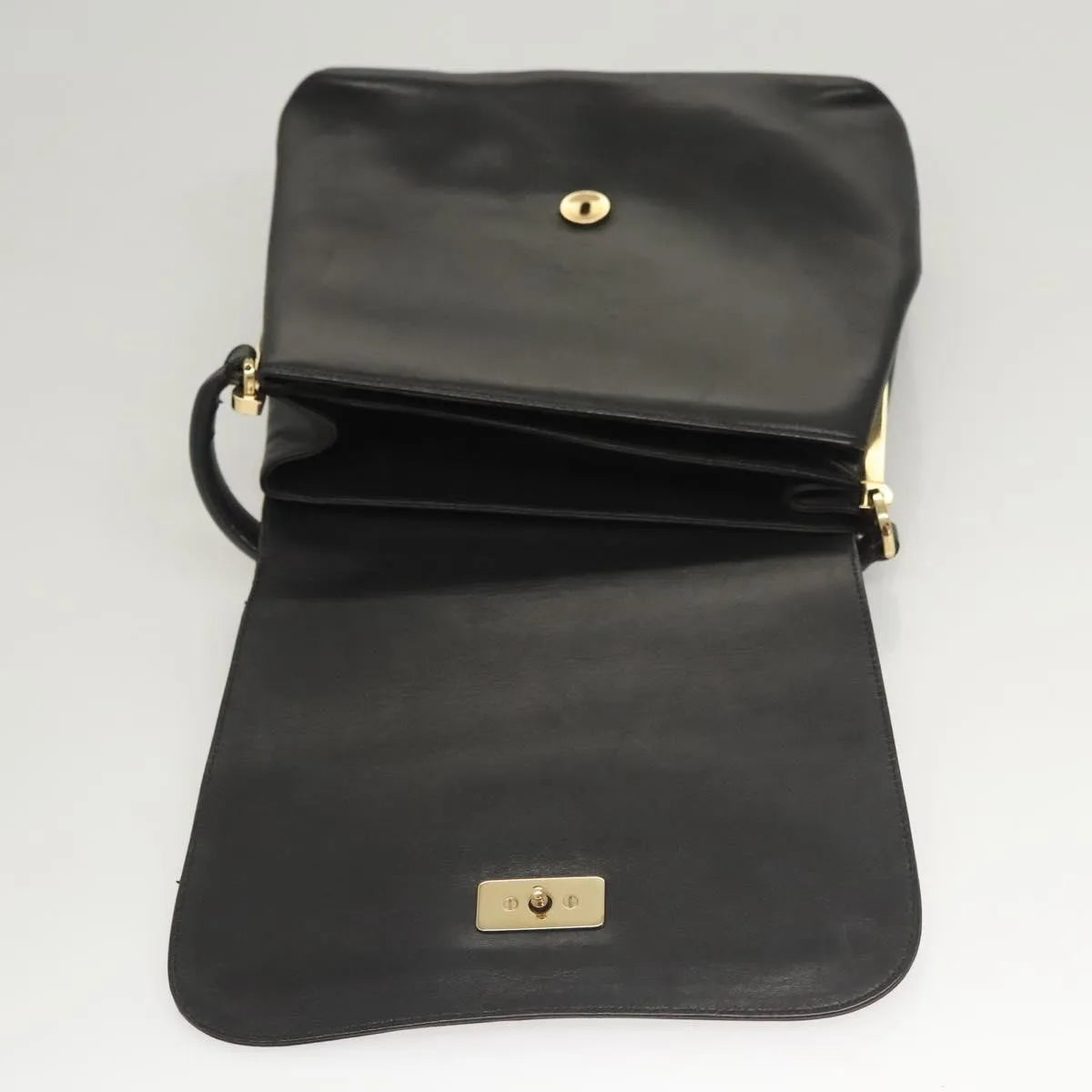 Salvatore Ferragamo Vintage Leather, Black, Leather, Handbag