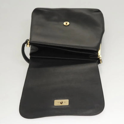 Salvatore Ferragamo Vintage Leather, Black, Leather, Handbag