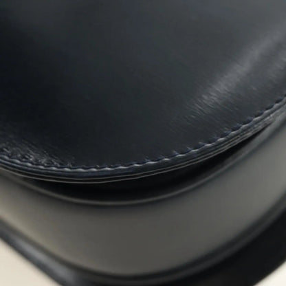 Gucci Chain Flap Leather, Navy, Leather, Shoulder Bag