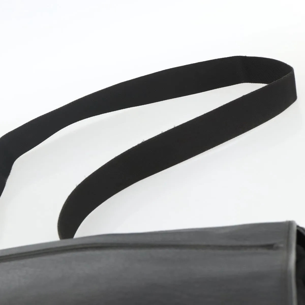 Salvatore Ferragamo Vintage Leather, Black, Nylon, Shoulder Bag