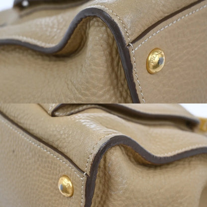 Prada Front Pocket Wing Convertible Tote Vitello Daino, Beige, Leather, Tote Bag