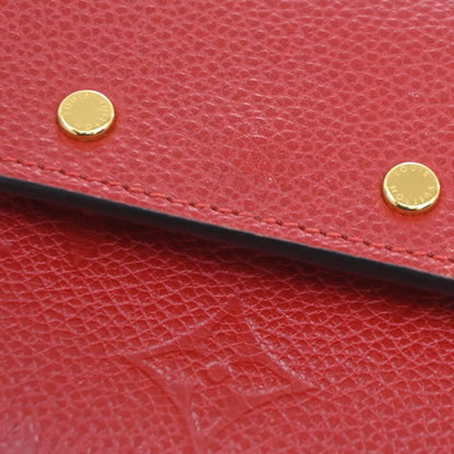 Louis Vuitton Pont Neuf Monogram Empreinte Leather, Red, Leather, Wallet