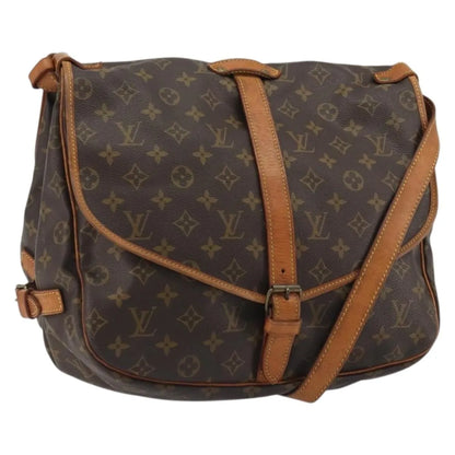 Louis Vuitton Saumur Monogram Canvas, Brown, Canvas, Shoulder Bag