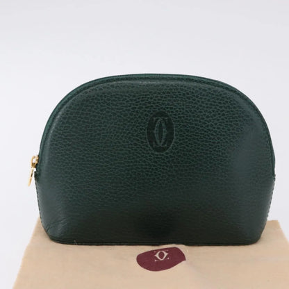 Cartier Marcello Clutch leather, Green, Leather, Clutch