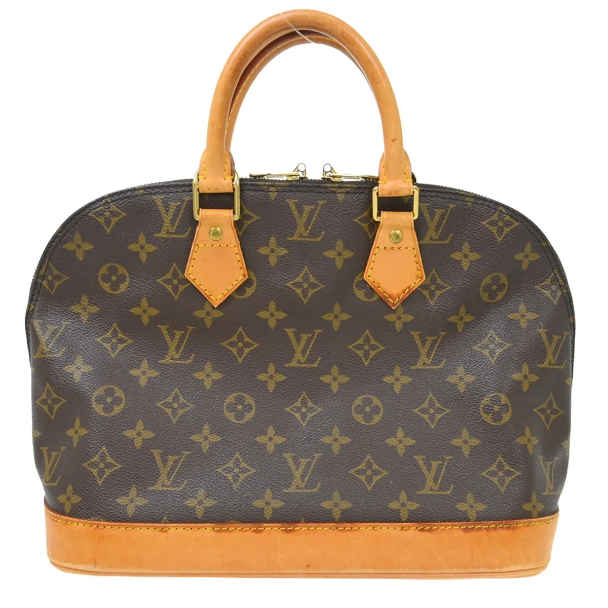 Louis Vuitton Alma Monogram Canvas, Brown, Canvas, Handbag