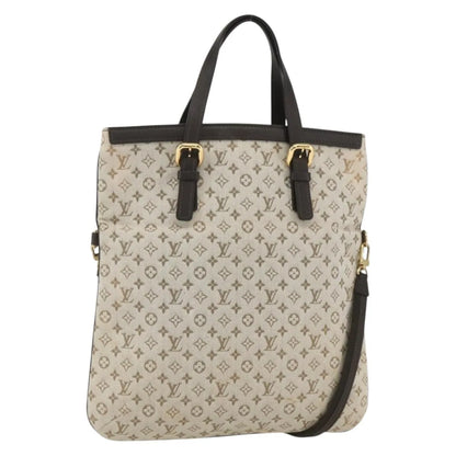 Louis Vuitton Francoise Mini lin, Khaki, Canvas, Tote Bag