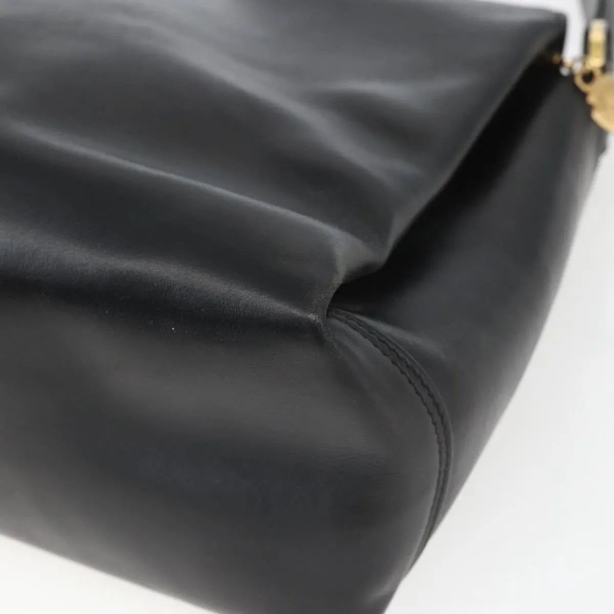Gucci Vintage Leather, Black, Leather, Handbag