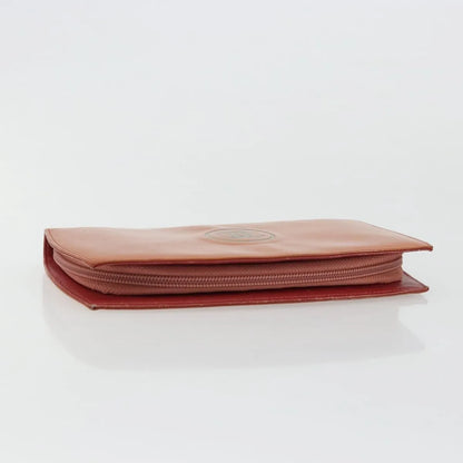 Chanel CC Logo Zip Around Patent, Orange, Patent Leather, Wallet