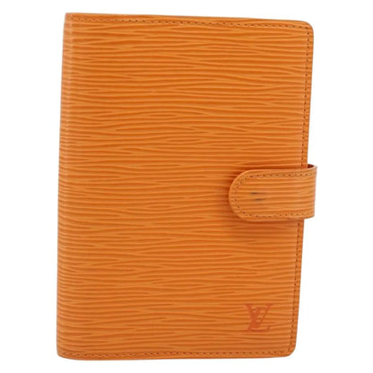 Louis Vuitton Agenda Cover Epi, Orange, Leather, Clutch
