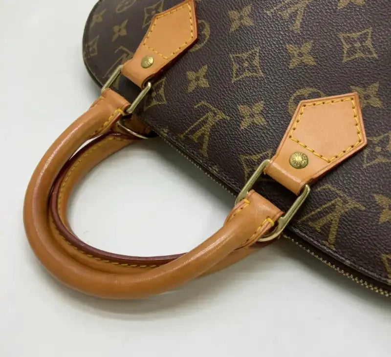 Louis Vuitton Alma Monogram Canvas, Brown, Canvas, Handbag
