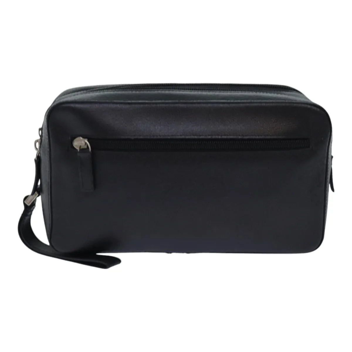 Versace Vintage Clutch Leather, Black, Leather, Clutch
