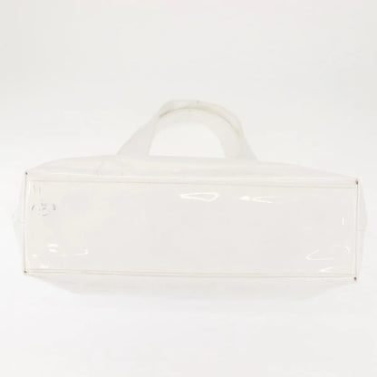 Salvatore Ferragamo Gancini Tote Patent leather, White, Patent Leather, Tote Bag
