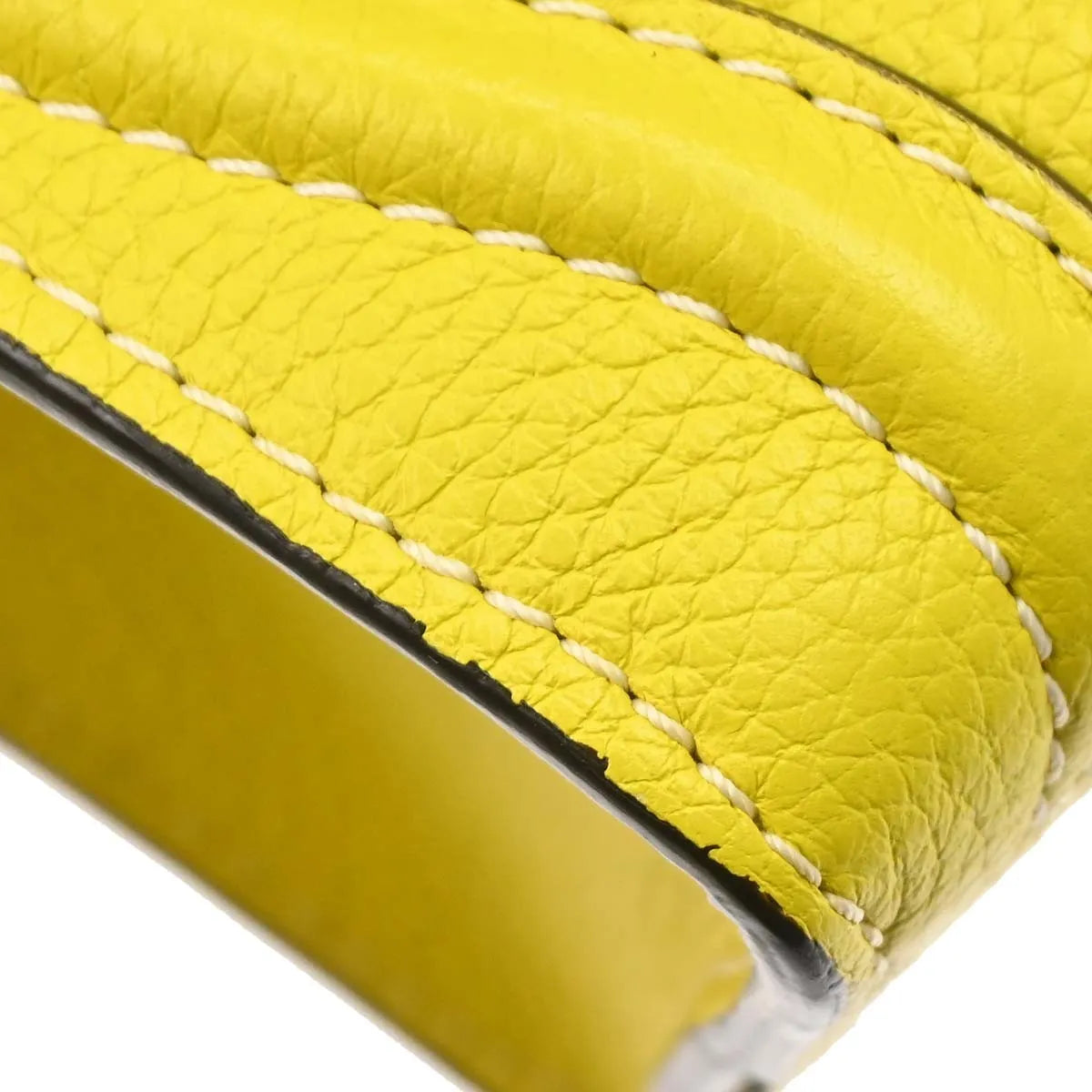 Celine Luggage Grainy Leather, Yellow, Leather, Tote Bag