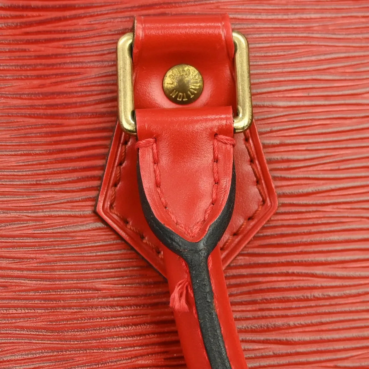 Louis Vuitton Speedy Epi, Red, Leather, Handbag