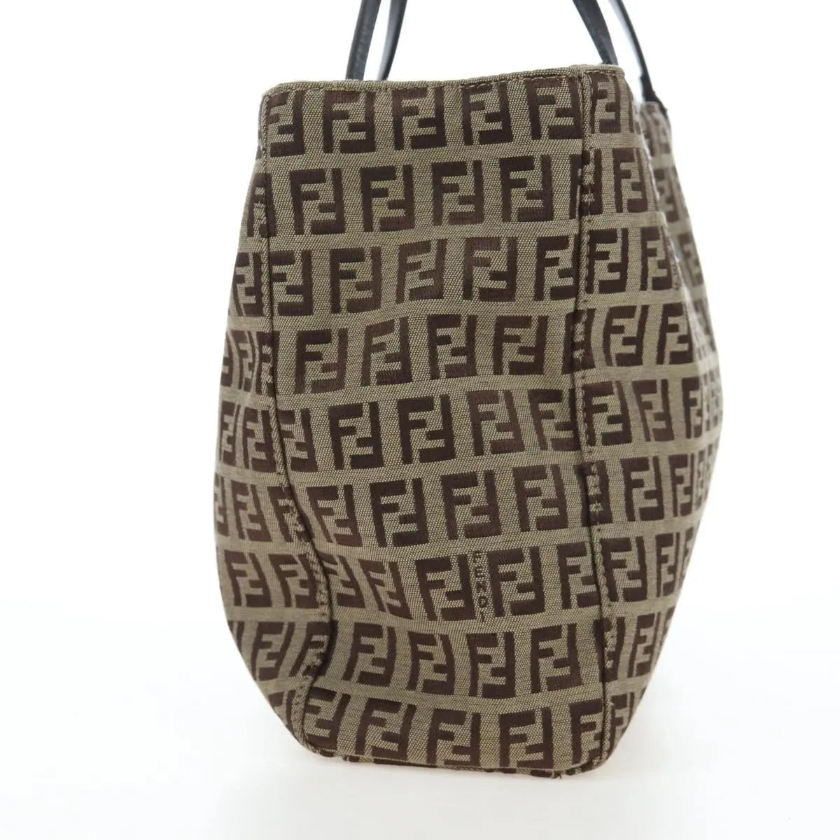 Fendi Vintage Shopping Tote Zucchino Canvas, Beige, Canvas, Shoulder Bag