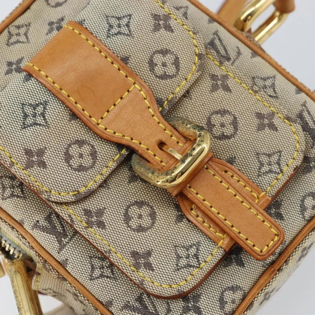 Louis Vuitton Juliette Mini Lin, Blue, Canvas, Shoulder Bag
