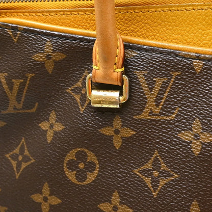 Louis Vuitton Pallas Tote Monogram Canvas with Leather, Brown, Canvas, Handbag
