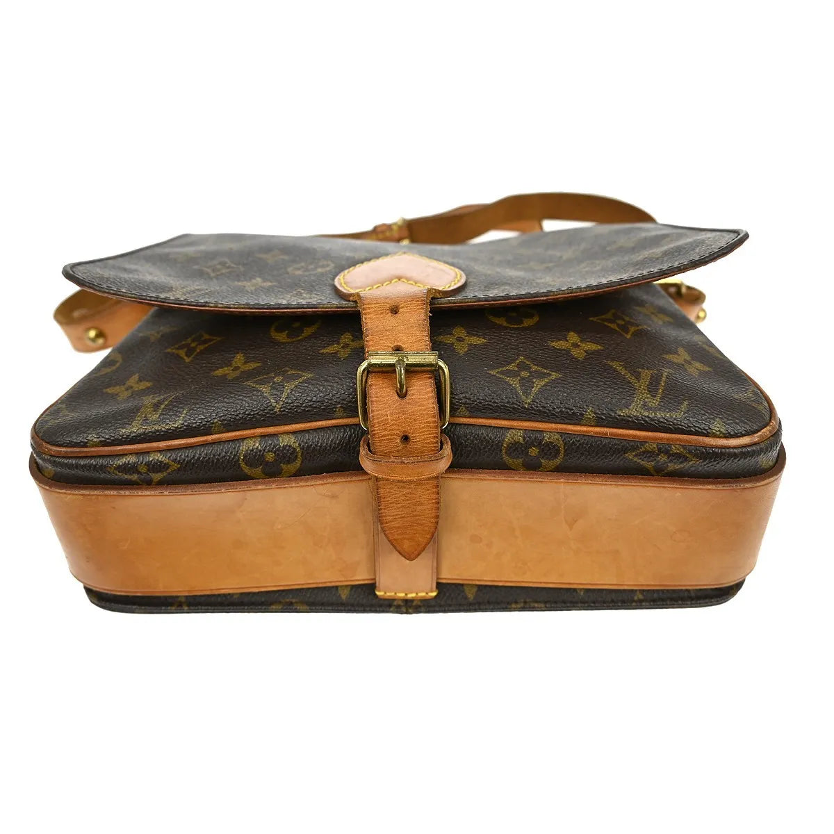 Louis Vuitton Cartouchiere Monogram Canvas, Brown, Canvas, Shoulder Bag