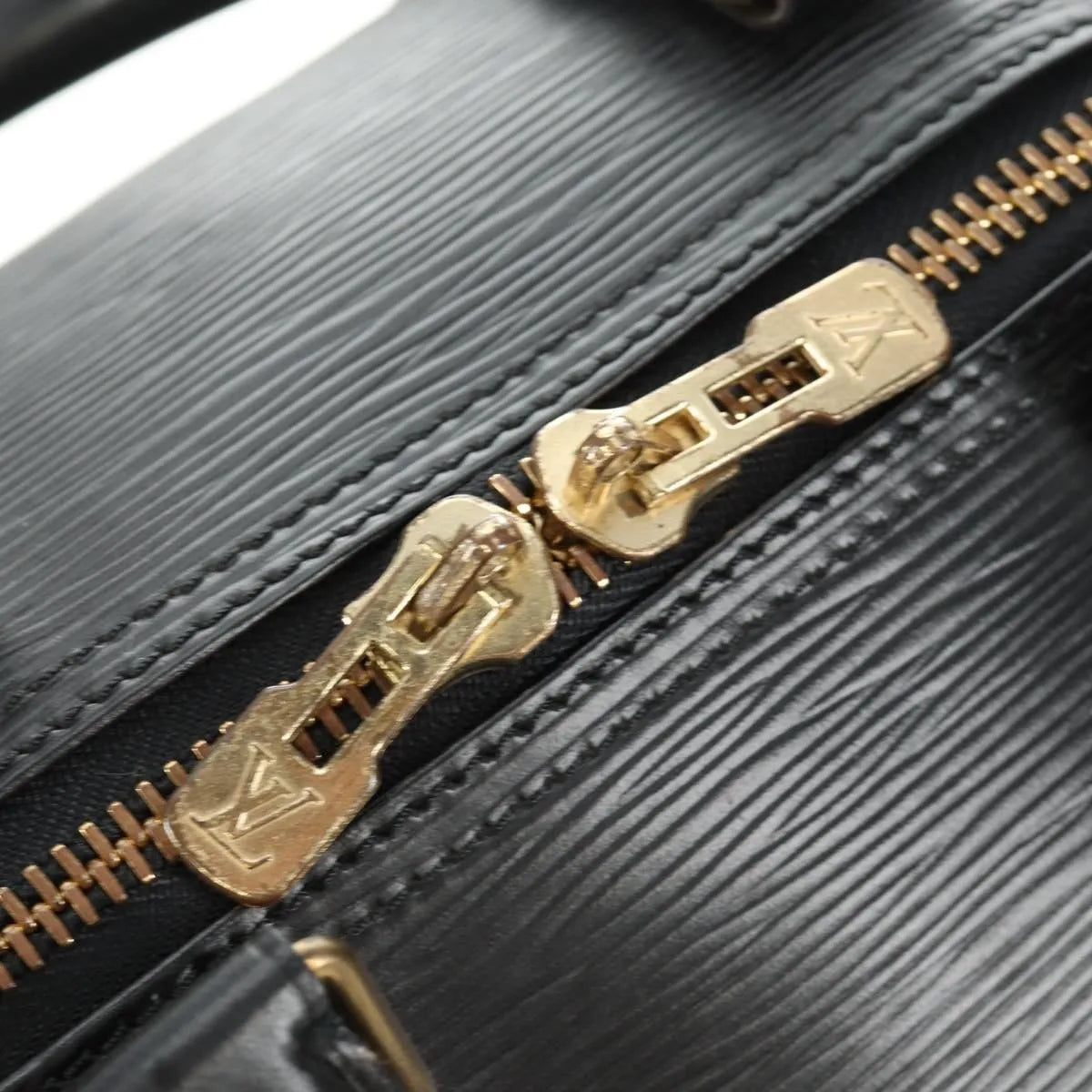 Louis Vuitton Keepall Epi Leather, Black, Leather, Travel Bag
