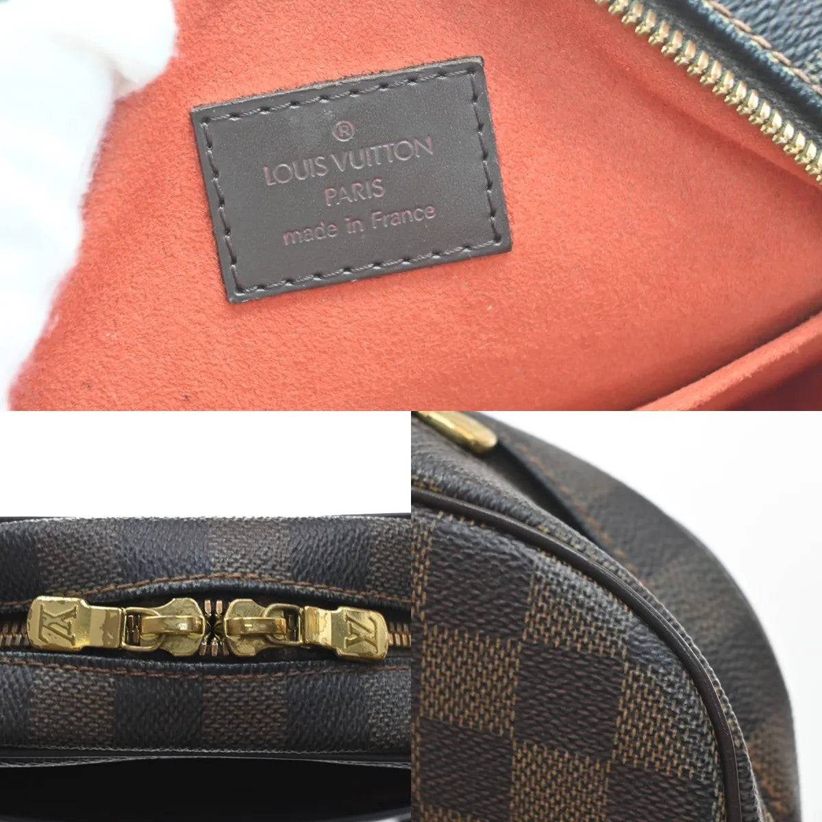 Louis Vuitton Ipanema Damier, Brown, Leather, Shoulder Bag