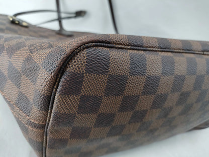 Louis Vuitton Neverfull Tote Damier, Brown, Canvas, Tote Bag